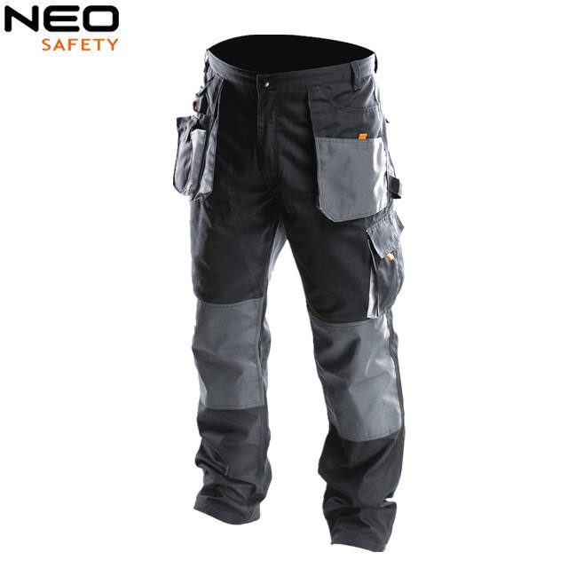 WH290 Canvas OEM New Fashion Wholesale Men Cargo Work Pants Muliti Pockets Trousers wuth Oxford reinforcement