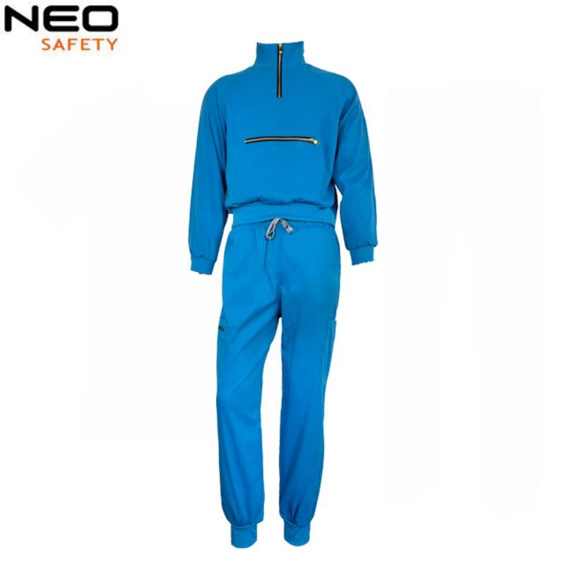  WH1125 Hospital Breathable Unisex Scrub Clothes Medical Industry Uniform V Neck Scrubs Uniforms Sets Hospital Work Clothes 