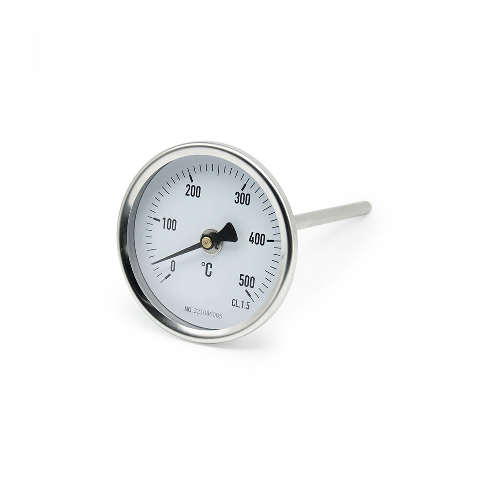 0~500C SS Temperature Gauge Bimetal Thermometer  for Industrial