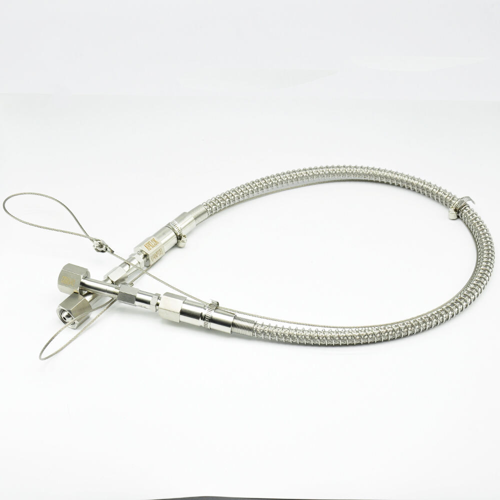 Flexible Metal Hose for LPG Gas Cylinder with Safety Cable