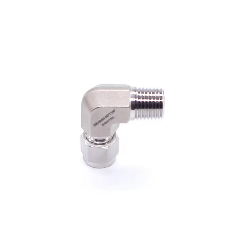 1/4in ferrule x 1/4in G Male Elbow Compress Stainless Steel 316 Elbow Compress Gas Male Tube Fitting Connector