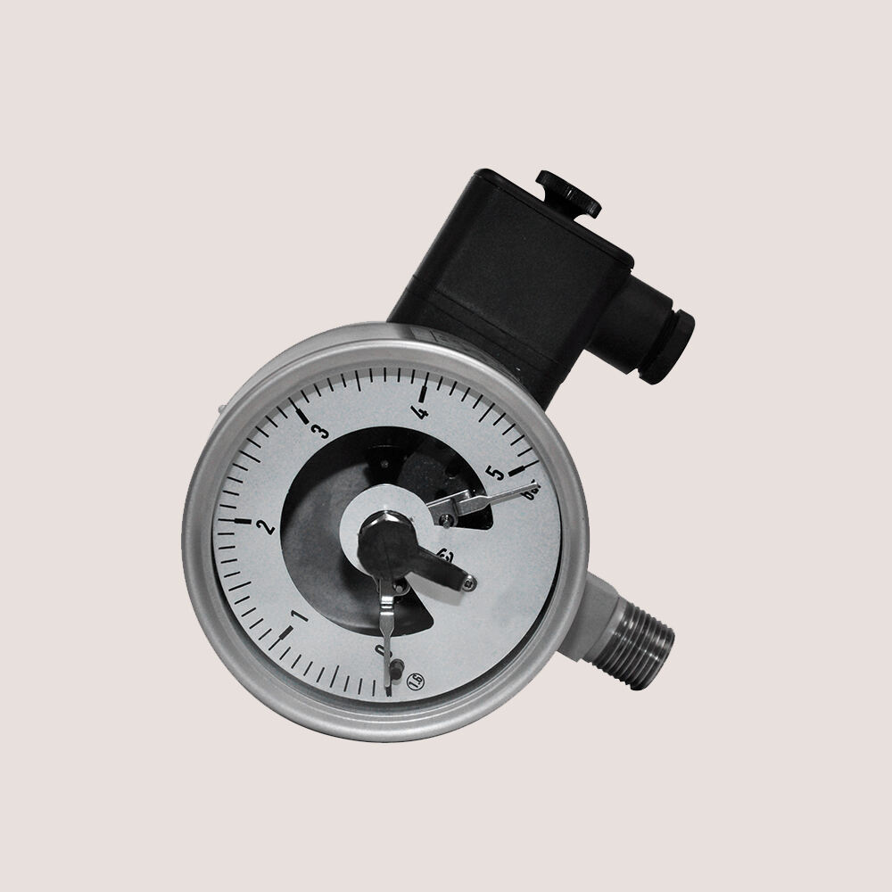 Electric Signal Series Instrument Stainless Steel Electric Contact Pressure Gauge 63mm 100mm Accuracy 1.0% 1.5%