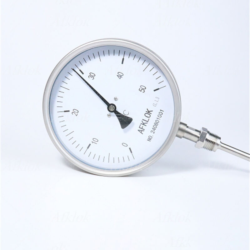 バイメタル温度計の動作原理および設置上の注意