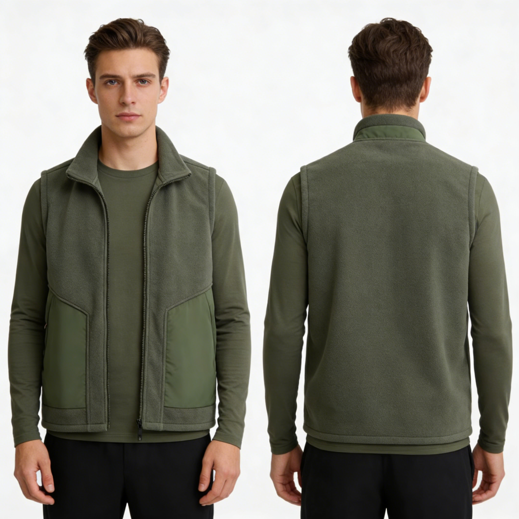  Premium Fleece-Lined Sleeveless Jacket for All Seasons