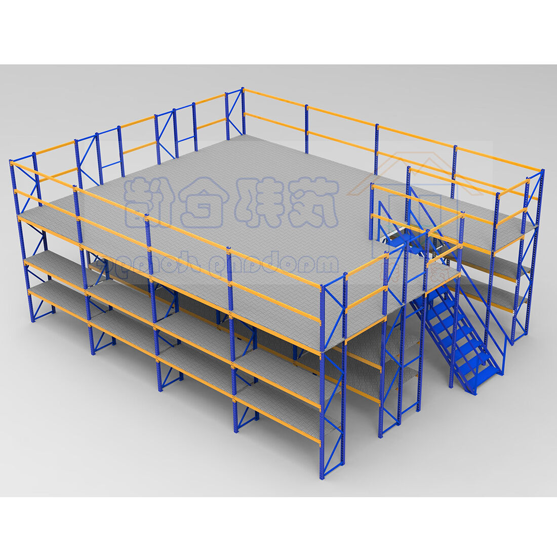 Warehouse high-altitude space mezzanine rack