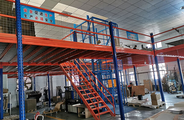 What is the optimum height for the rack-supported mezzanine platform?
