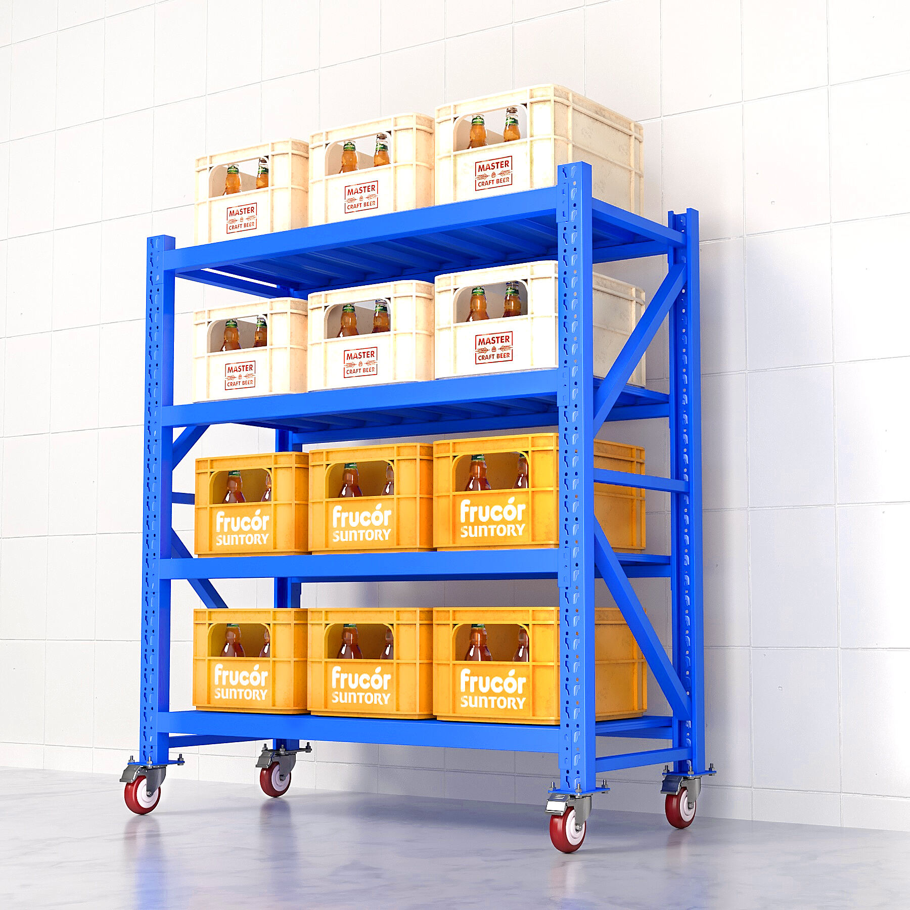 mobile wide span storage racks