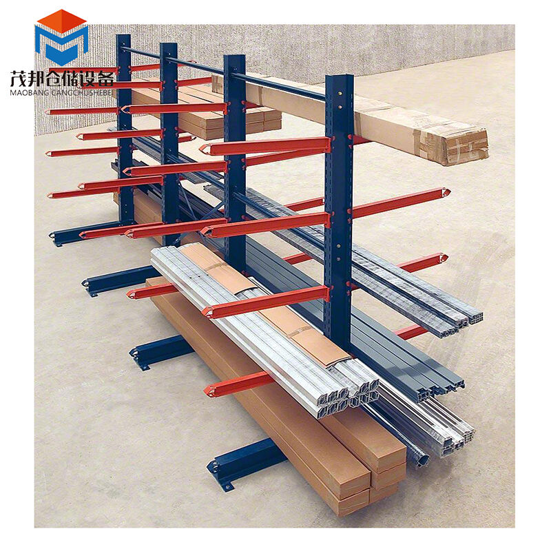 Rak Cantilever Industri dengan Kapasitas Muatan Tinggi untuk Penyimpanan Material Konstruksi