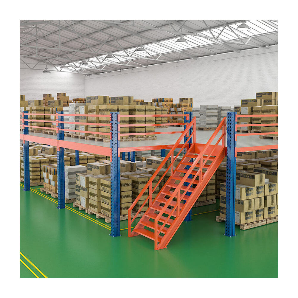 Heavy-Duty Steel Pallet Racks for Industrial Warehouse Mezzanine Floor