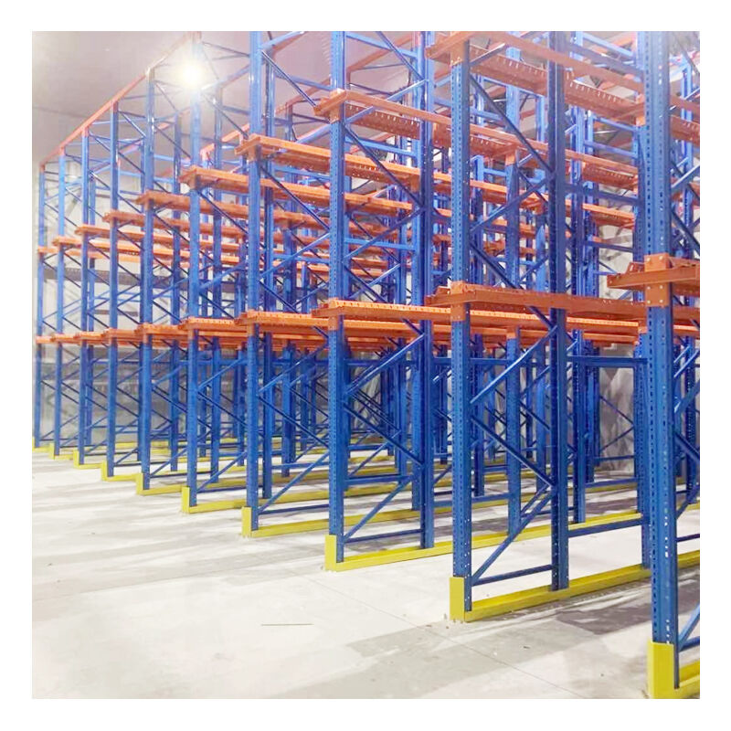 ระบบโครงสร้างชั้นวางพาเลทแบบขับเข้า (Drive-in Pallet Racking) มาตรฐาน สำหรับการจัดเก็บสินค้าในคลังสินค้าแบบความหนาแน่นสูง