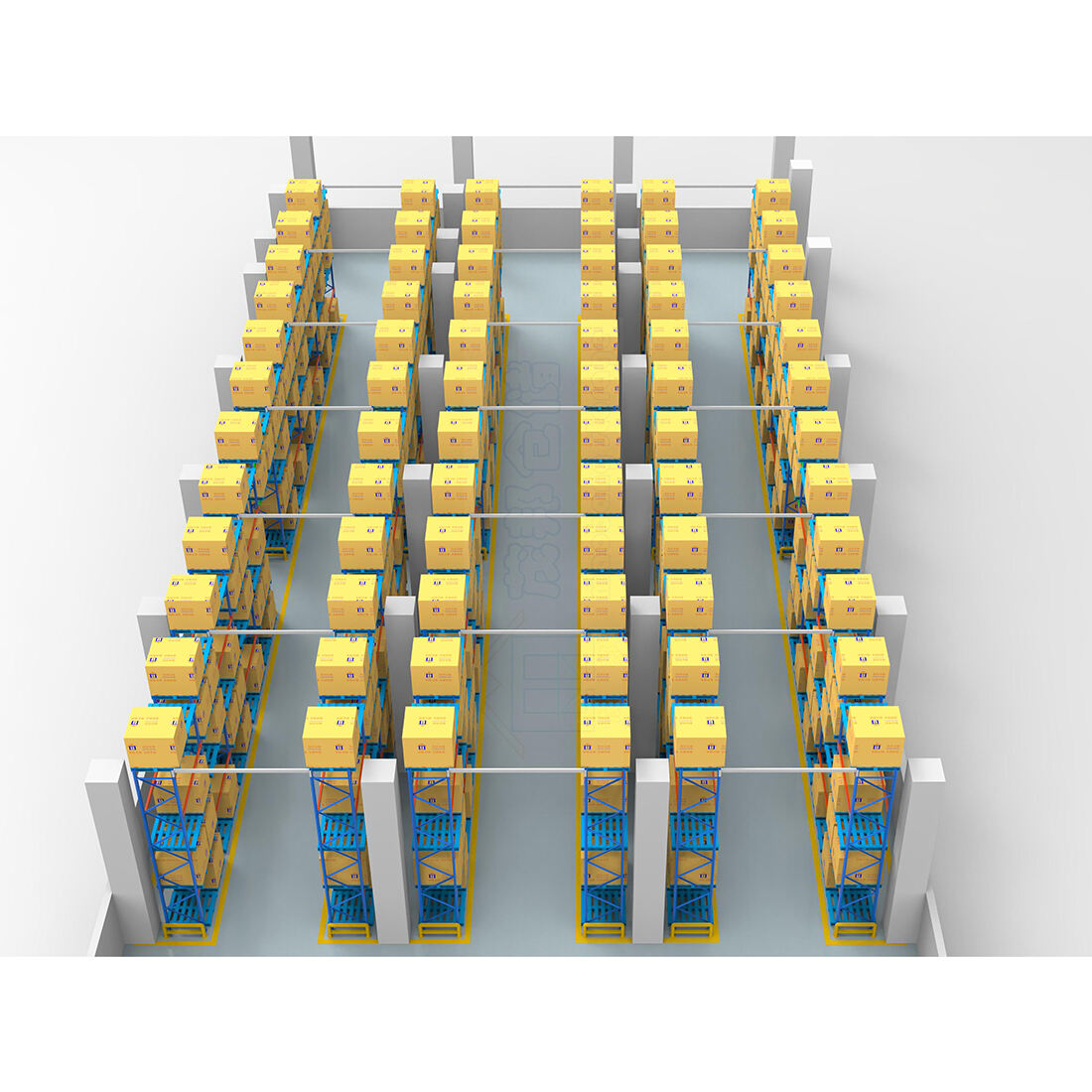 Rayonnage à palettes de stockage en acier robuste et réglable pour entrepôt