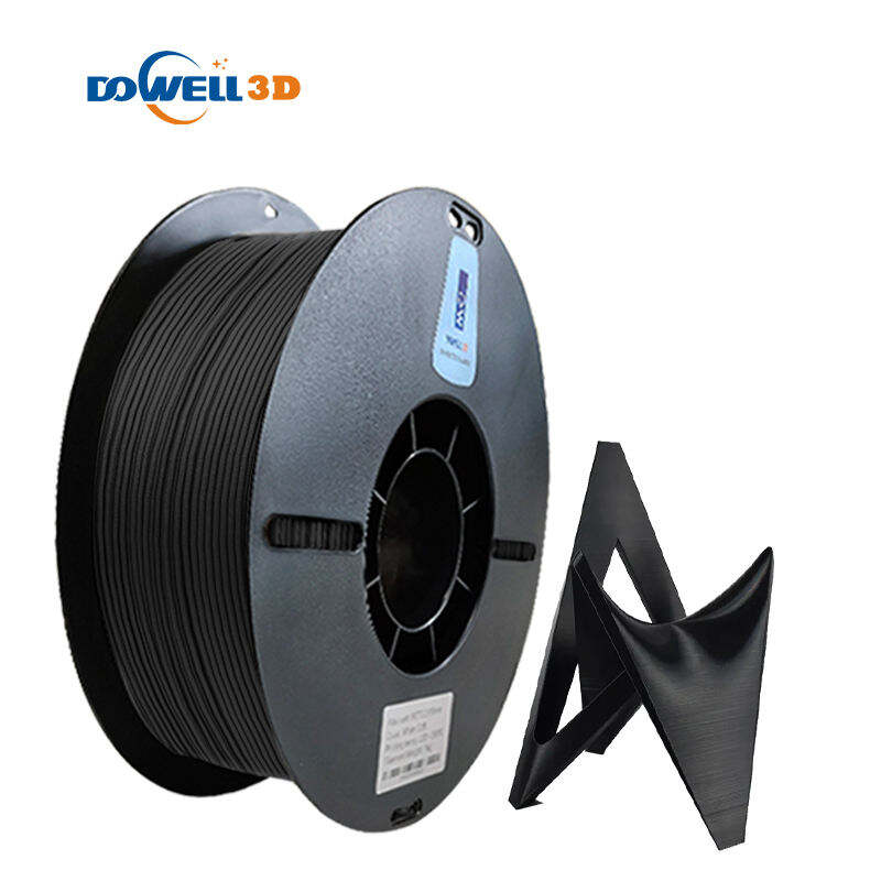 Filament imprimante 3D en fibre de carbone PETG 1,75 mm, haute résistance, faible retrait, 5 kg/rouleau, filament PETG CF pour imprimante 3D