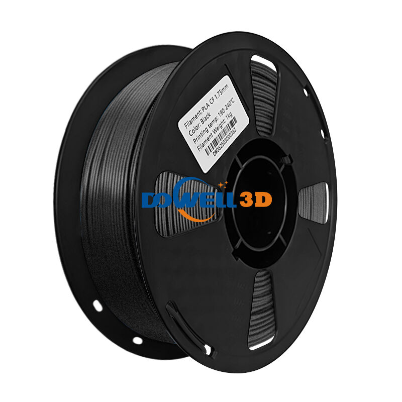 Dowell3d PLA Fibre de Carbone Filament 3D 1,75 mm 5 kg Haute Résistance Faible Rétraction Filament d’Impression 3D Renforcé avec Fibre de Carbone