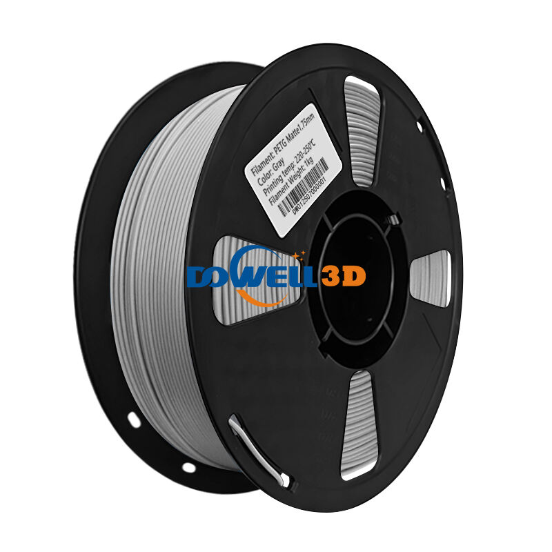 Filament professionnel pour imprimante 3D FDM, PETG gris mat, 2,85 mm, haute précision, sans bouchon, anti-déformation, filament 3D