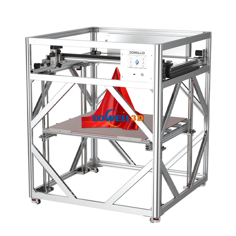 Imprimante 3D industrielle lourde DL10-12 avec extrusion haute capacité de 1000 g/h, nivellement automatique, pour la prototypage de grande taille
