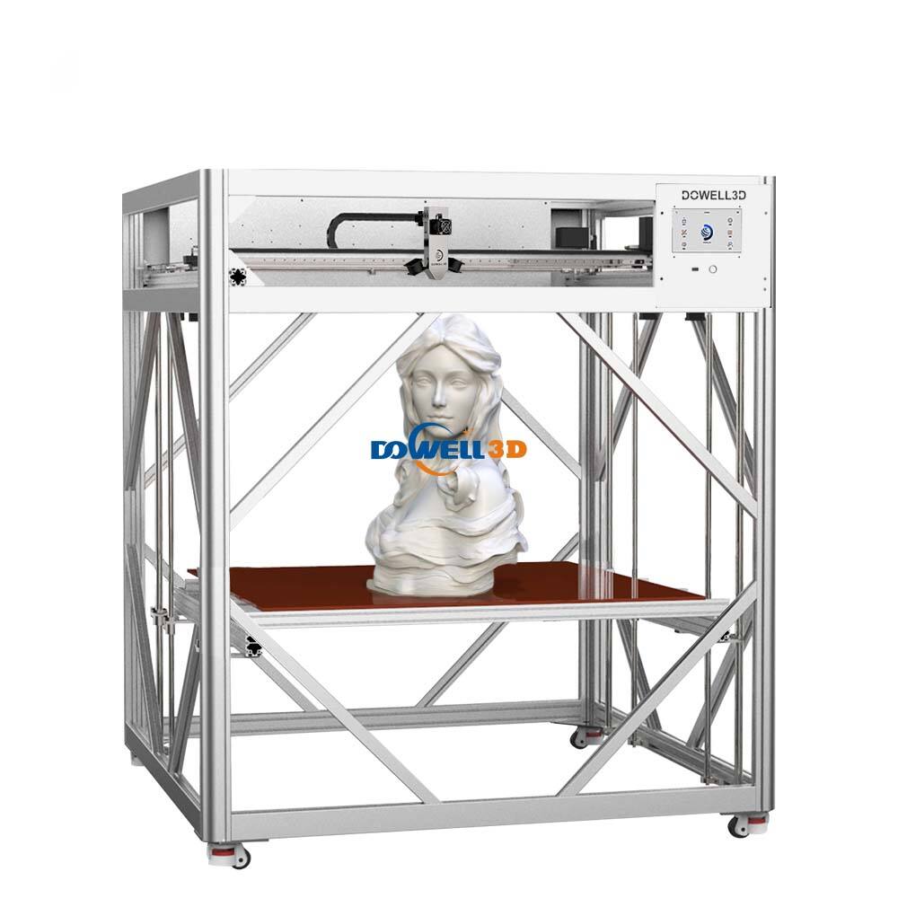 Imprimante 3D haute vitesse Dowell 1000 g/h avec extrudeuse à haut débit, imprimante 3D industrielle grand format pour sculptures 3D