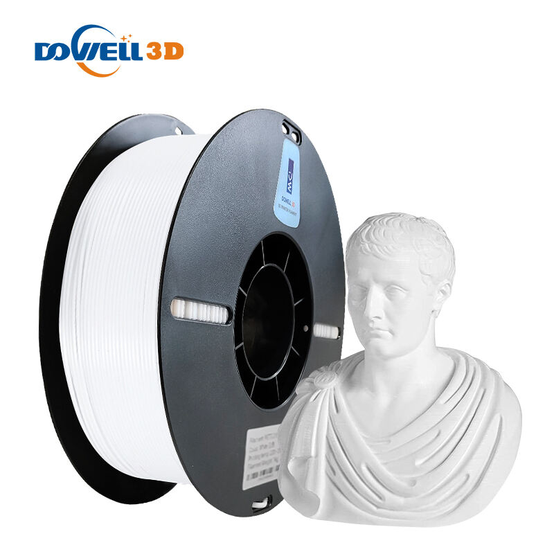 Filament pour imprimante 3D PLA vente directe d'usine 1,75 mm 2,85 mm 1 kg blanc biodégradable matériau d'impression PLA pour imprimante 3D FDM