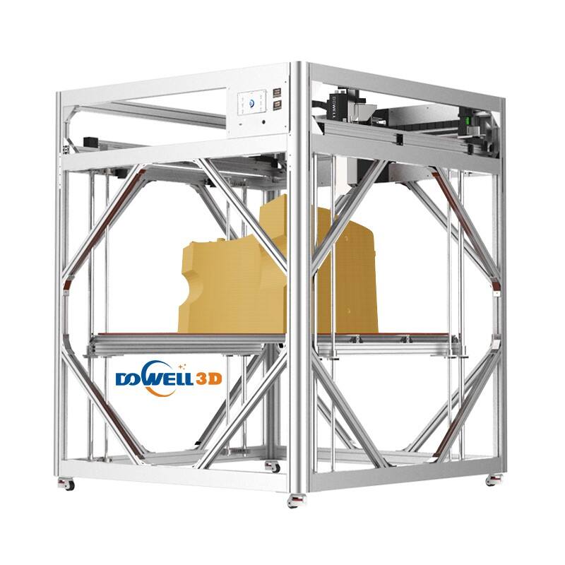 DP-A12 პელეტების 3D პრინტერი, ავტომატური მომარაგებით აღჭურვილი FGF მაღალტემპერატურული პლასტმასის გრანულების პრინტერი სამრეწველო ნაკეთობებისა და ფორმების დასაბეჭდად