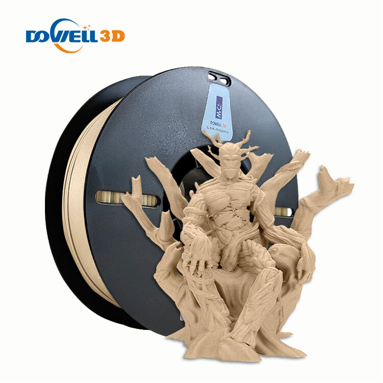 Dowell3d PLA Bois Filament 3D 1,75 mm 2,85 mm Couleur Érable Sans Bulles Haute Résistance Filament d’Impression 3D pour Imprimante 3D FDM