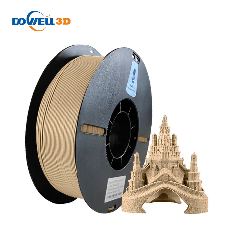 Filament d’Impression 3D Haute Résistance en PLA Bois 1,75 mm Haute Précision Anti-Déformation Filament Flexible 3D pour Décoration Intérieure en Bois
