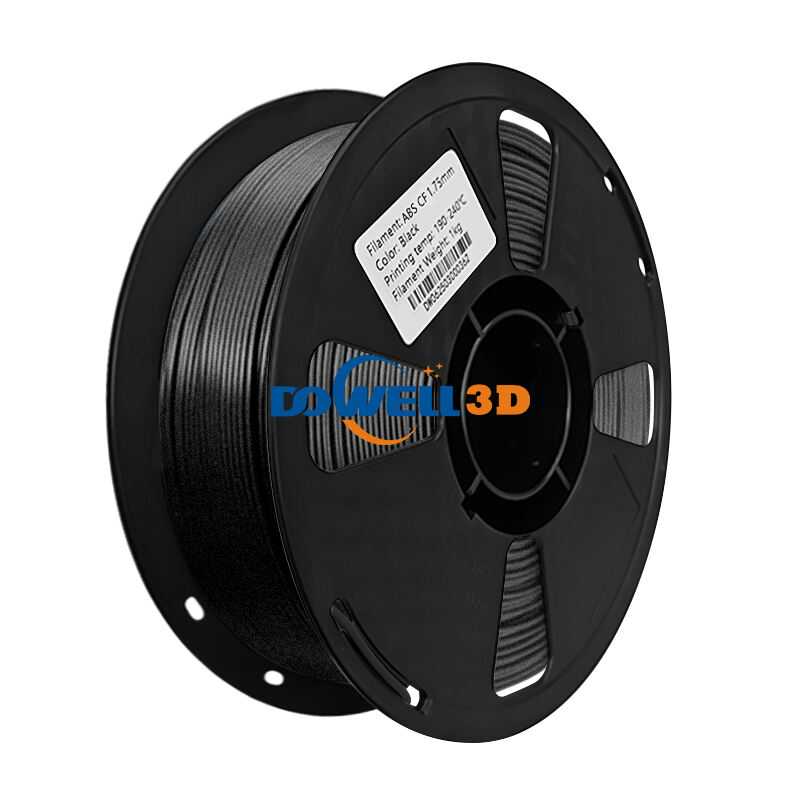 DOWELL ABS avec fibre de carbone, filament 3D, haute résistance, résistant à l'usure, matériau d'impression 3D ABS CF, 1,75 mm, 1 kg, noir