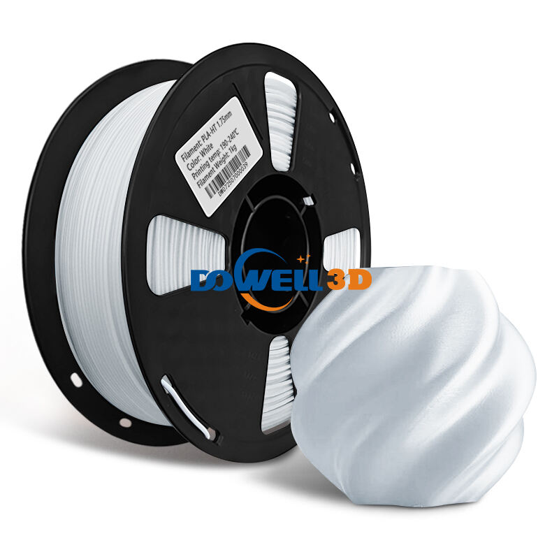 filament PLA haute température 1,75 mm, résistant à la chaleur jusqu'à 150 °C, anti-déformation, matériau d'impression 3D FDM, 1 kg/rouleau, blanc