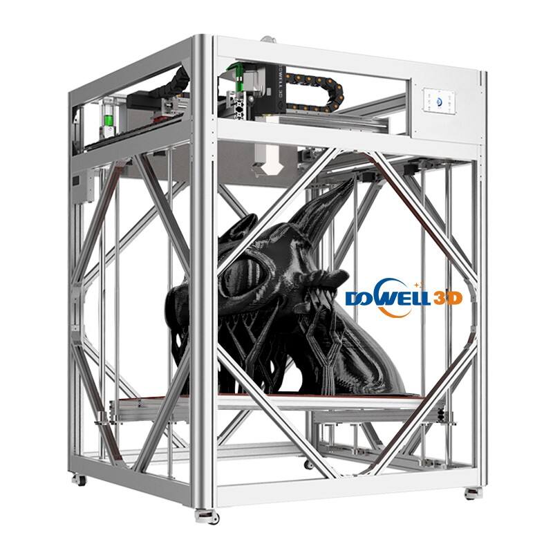 Dowell 1200×1600×1600 მმ დიდი მასშტაბის 3D პელეტების პრინტერი წყლით გაცივების სისტემით, FGF სიჩქარის გრანულების სკულპტურული პრინტერი