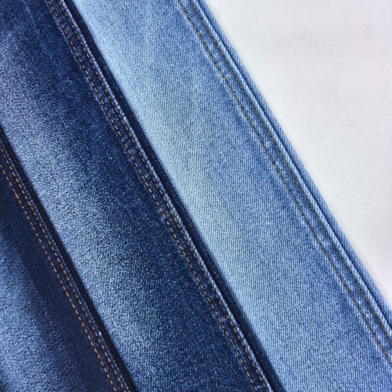 Classic Slub Cotton Spandex High Stretch Woven Denim Fabric