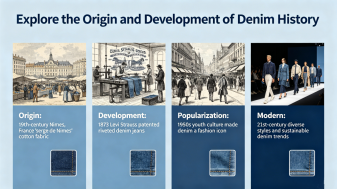 Explora el origen y el desarrollo de la historia del denim
