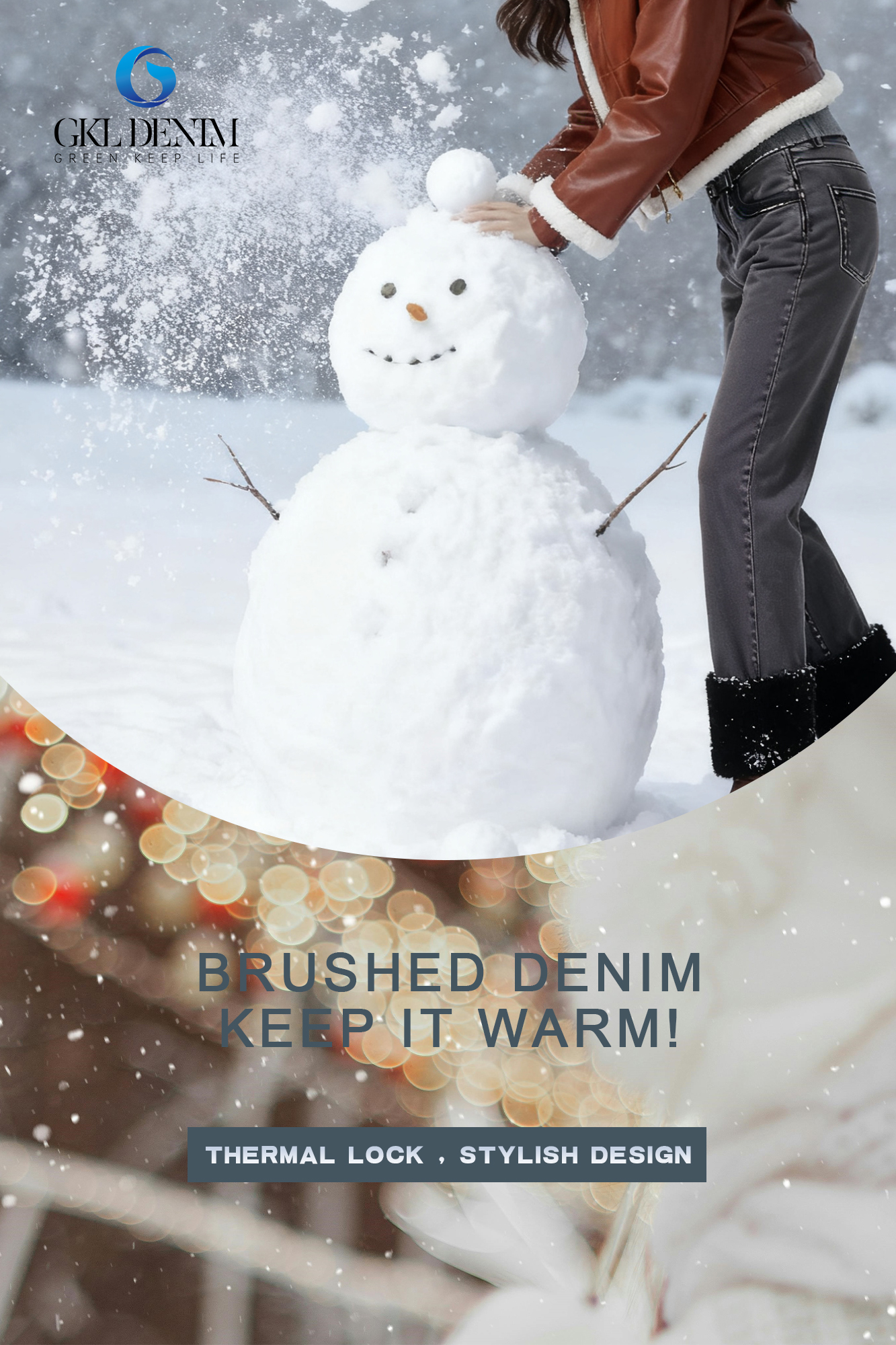 What Advantages Does Brushed Denim Offer for Winter Garments?