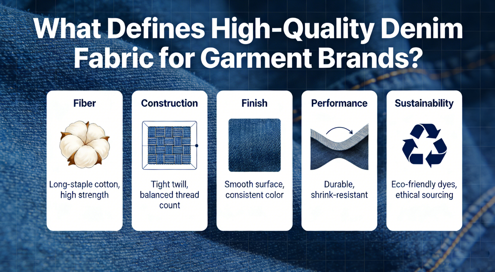 What Defines High-Quality Denim Fabric for Garment Brands?\n