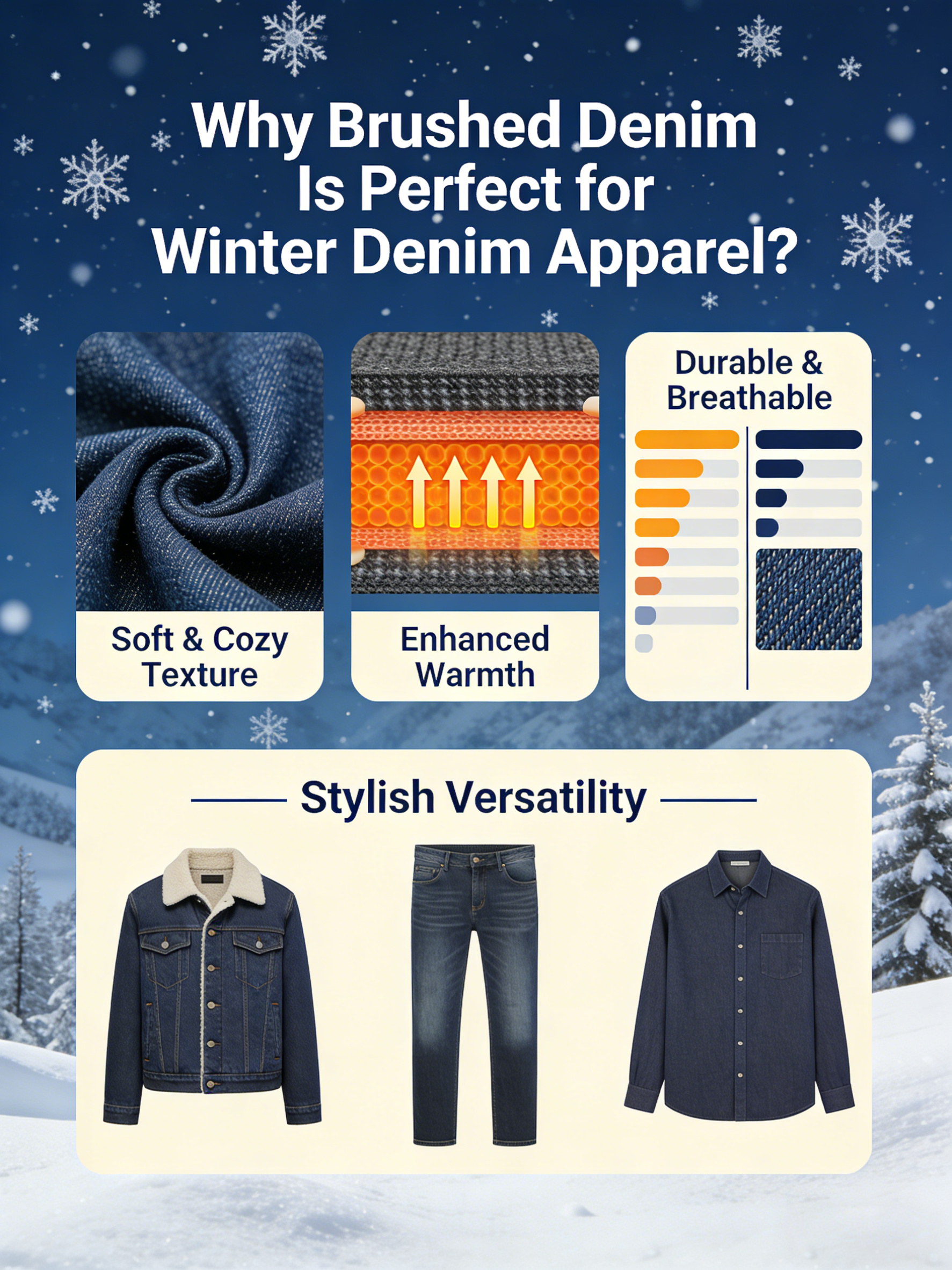 Why Brushed Denim Is Perfect for Winter Denim Apparel
