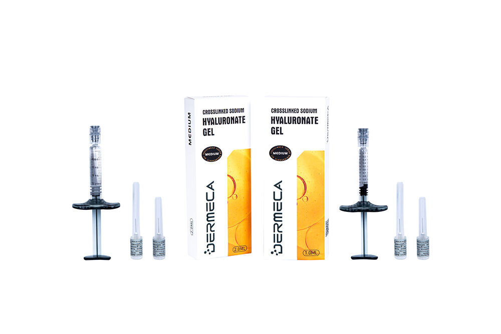 Dermeca MEDIUM Ácido Hialurónico Biphasic Relleno Dermico con Lidocaína, Rellenos Labiales