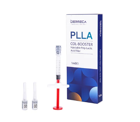 How does PLLA stimulate collagen for long-lasting results?
