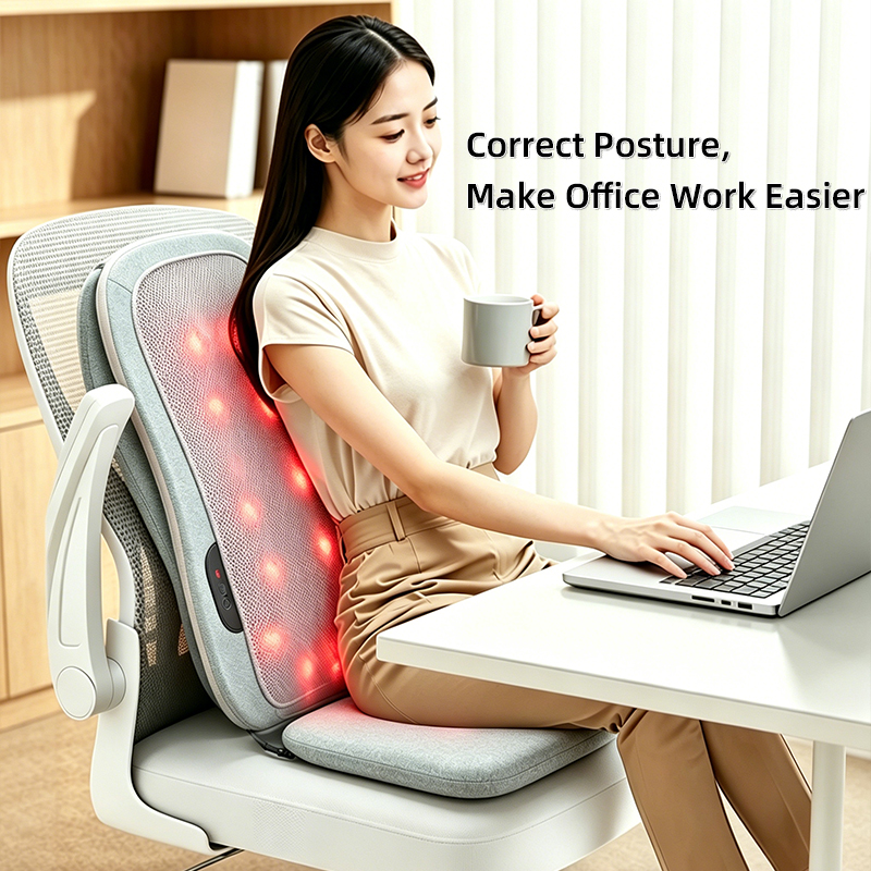 ODM OEM Ergonomic Heated Back & Seat Cushion Factory Custom Posture Corrector Massage Cushion for Office Chairs (4).png