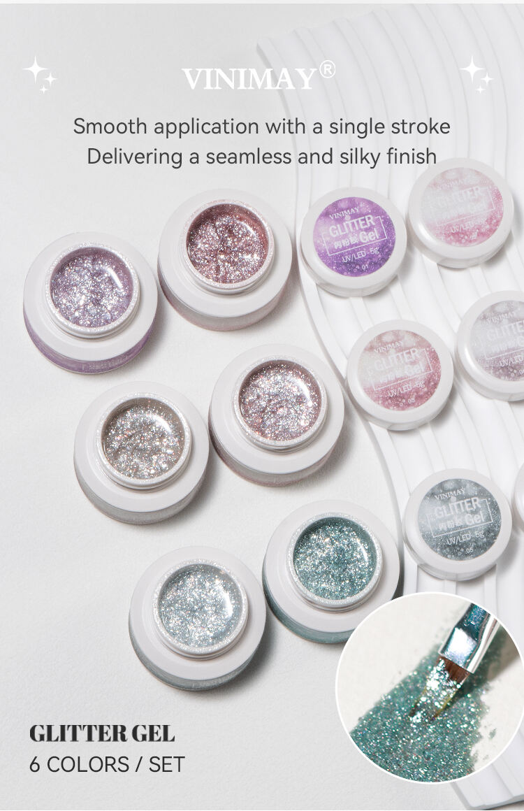 High Density Shiny Glitter Flash Gel Polish Private Label 6 Colors Reflective Shimmer Glitter Gel in Jar (4).jpg
