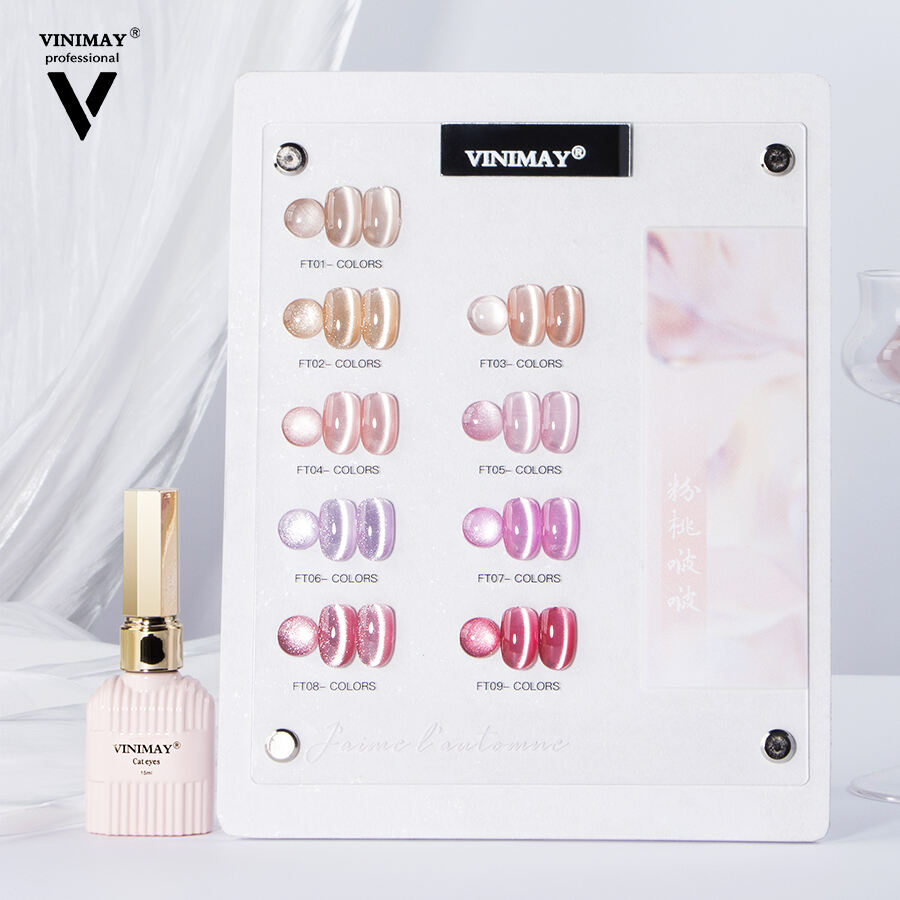 مجموعة طلاء أظافر جل فينيميا TPO خالية من المواد الضارة، طلاء جل عين القط بـ 9 ألوان، مجموعة ألوان جل للأظافر المغناطيسية لفصل الخريف والشتاء، طلاء أظافر جل عين القط بعلامة تجارية خاصة