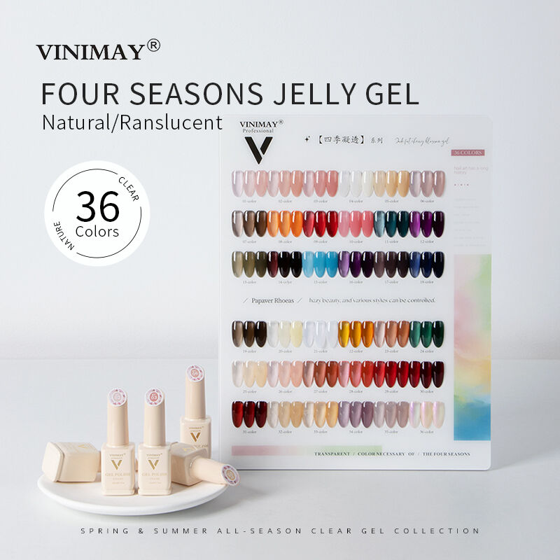 Set de lac gel jelly Vinimay pentru cele patru anotimpuri, 36 de culori
