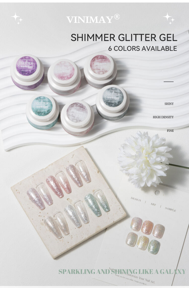 High Density Shiny Glitter Flash Gel Polish Private Label 6 Colors Reflective Shimmer Glitter Gel in Jar (2).jpg