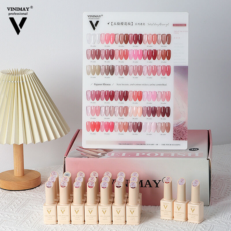 Bunachar Vinimay Dathanna Gel Gaoithe Corcra Nádúrtha, 36 Dath