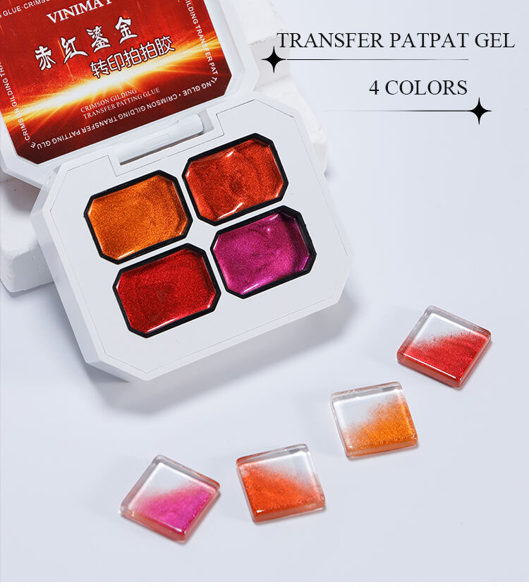 stencil transfer gel 4 colors pat pat paint gel-55