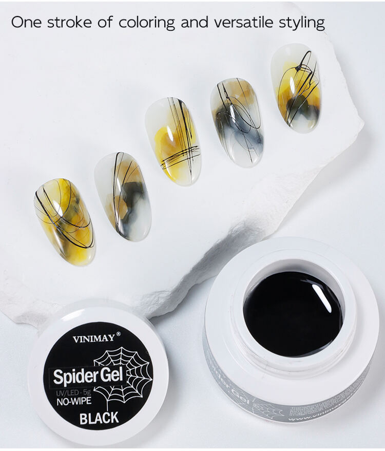 no wipe wash free spider gel nail art liner gel-57