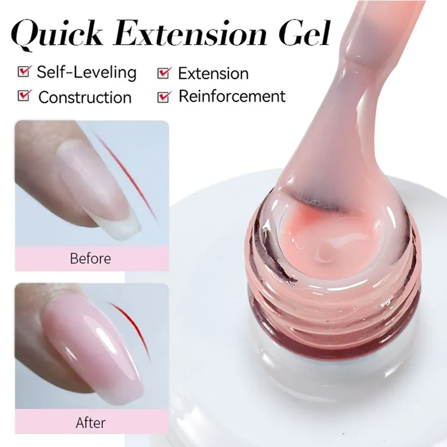 Once upon a time, a novice used Nail Extension Gel and was amazed at the result.