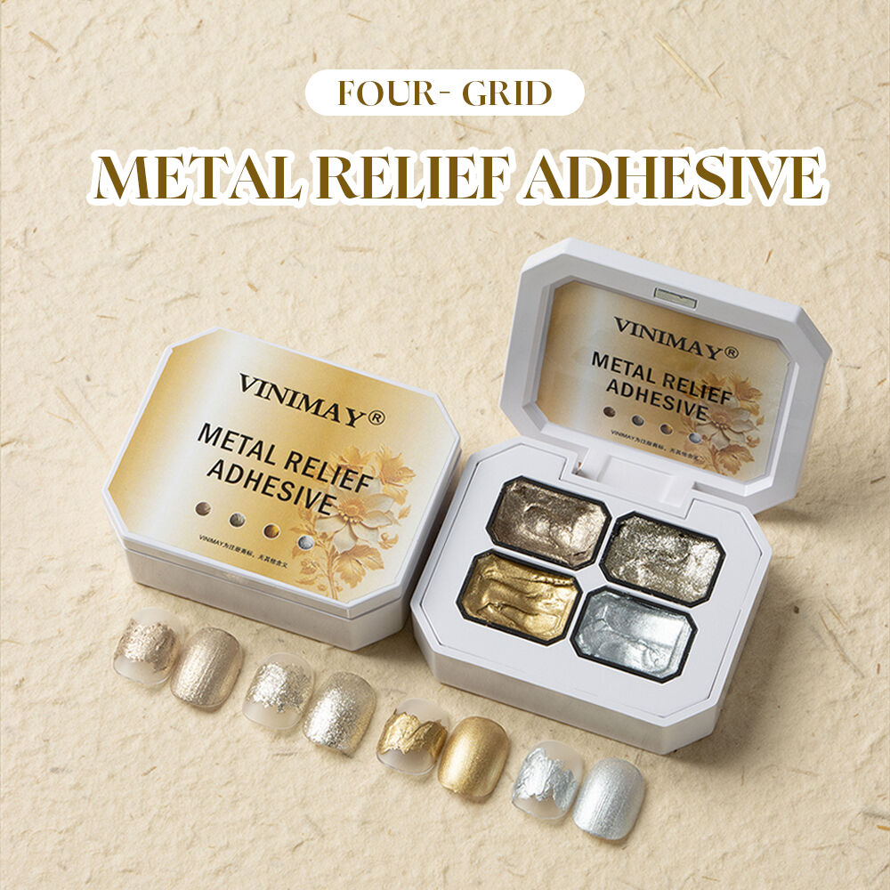 Serbuk Glitter Halus Berketumpatan Tinggi Gel Timbul Logam Grid 4