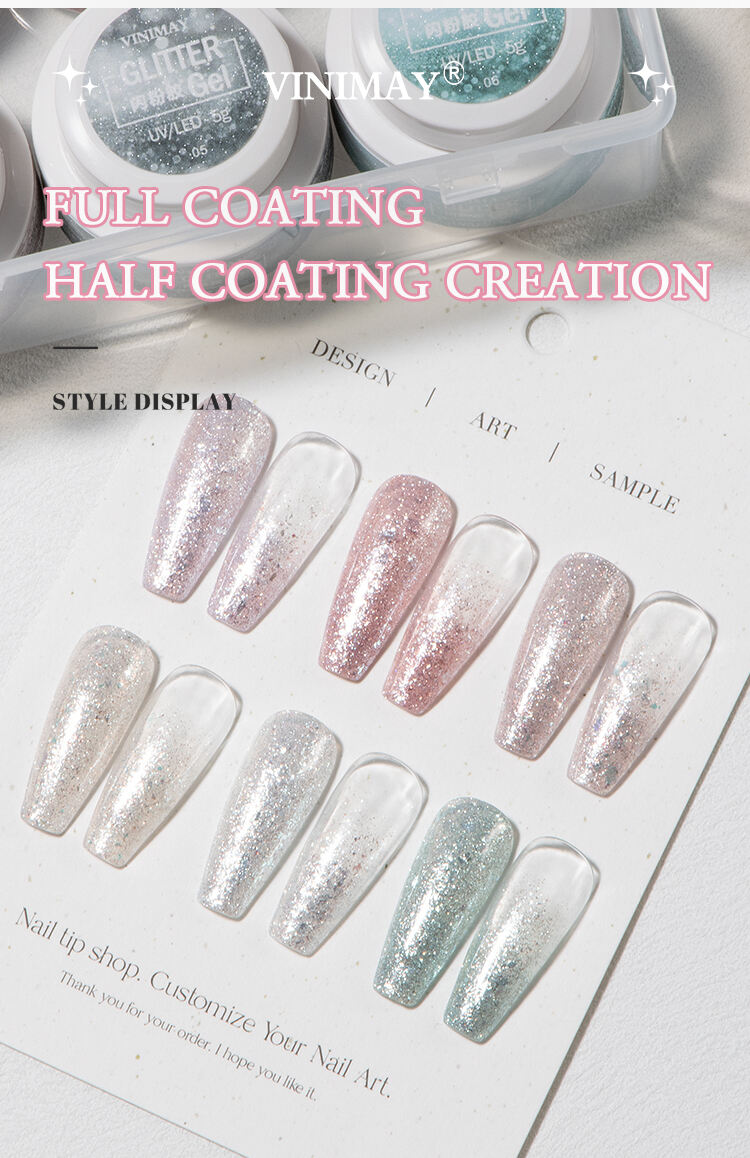 High Density Shiny Glitter Flash Gel Polish Private Label 6 Colors Reflective Shimmer Glitter Gel in Jar (7).jpg