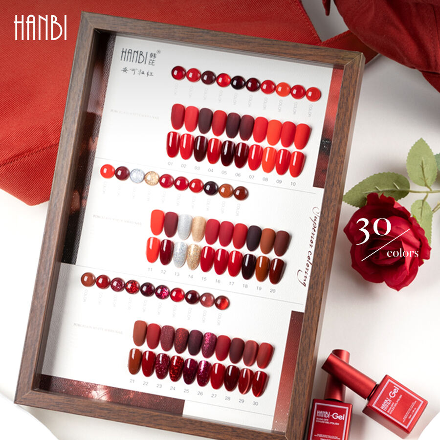 Vinimay 크리스마스 젤 폴리시 2025 Ancora 레드 젤 폴리시 세트 30색상