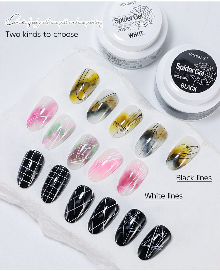 no wipe wash free spider gel nail art liner gel-58