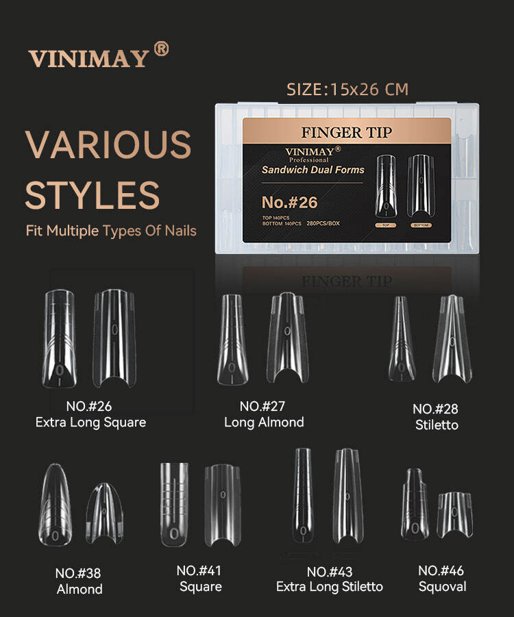 Sandwich Dual Form Nail Tips
