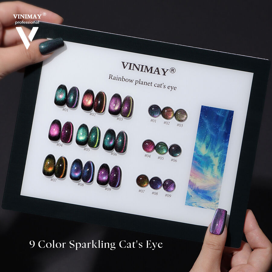 Rainbow Planet Cat Eye Gel Polish