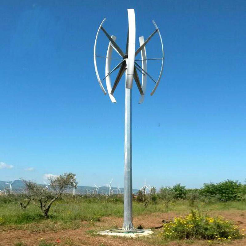 CE complete 10KW domestic residential windmill generator 48V 2KW 3KW 5KW  rooftop vertical wind turbine for home manufacture